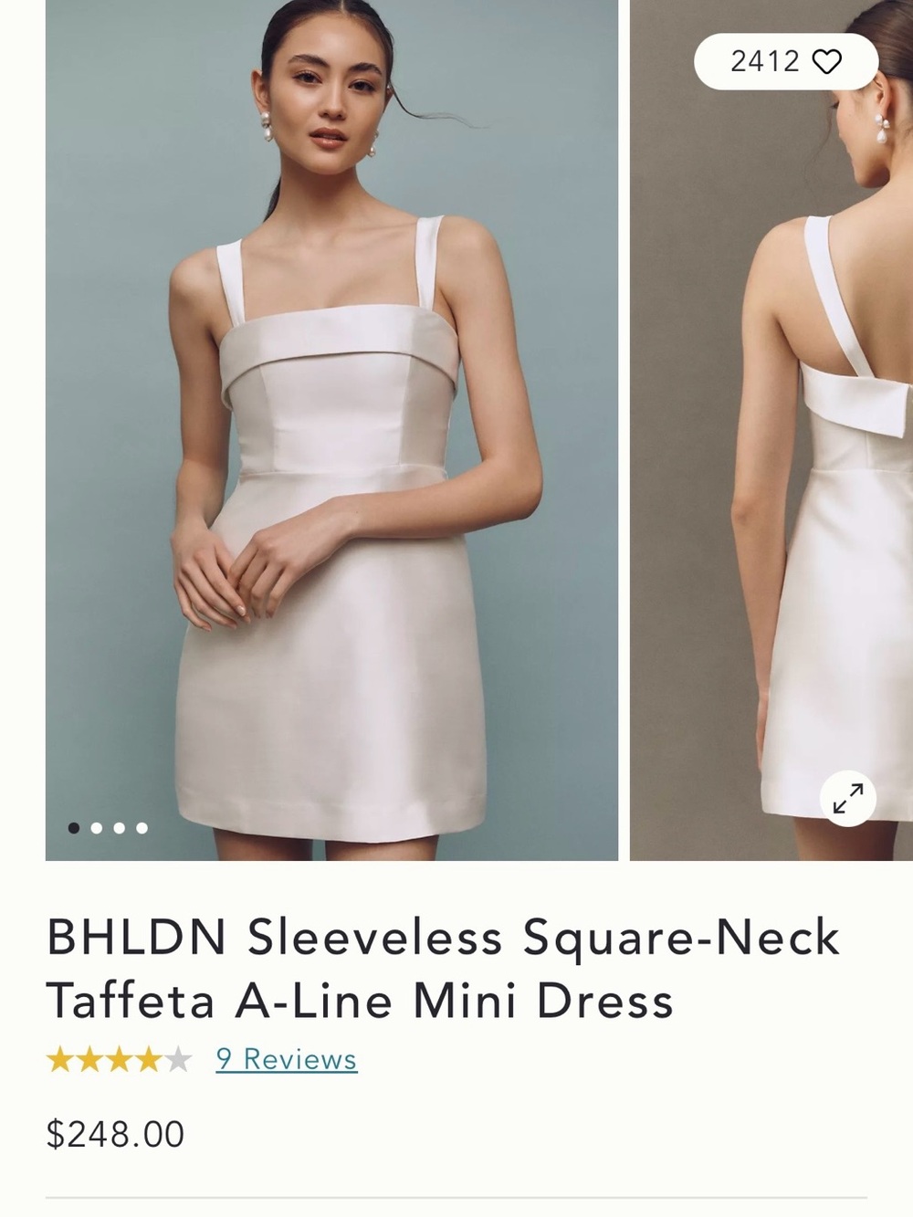 BHLDN / Anthropologie Dress | Unworn | Professionally Cleaned | Size [0]